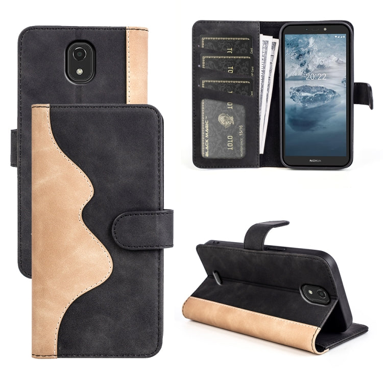 For Nokia C100 Stitching Horizontal Flip Leather Phone Case