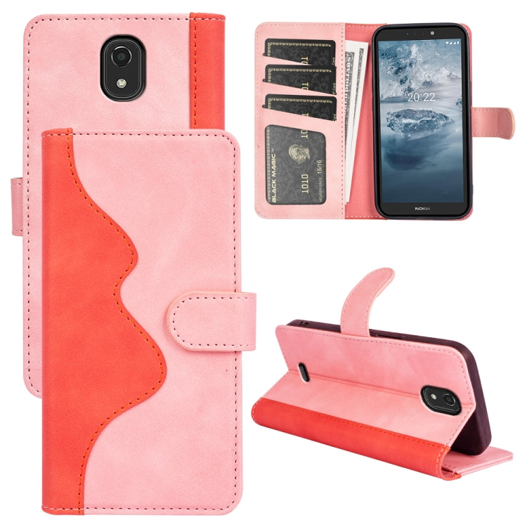 For Nokia C100 Stitching Horizontal Flip Leather Phone Case