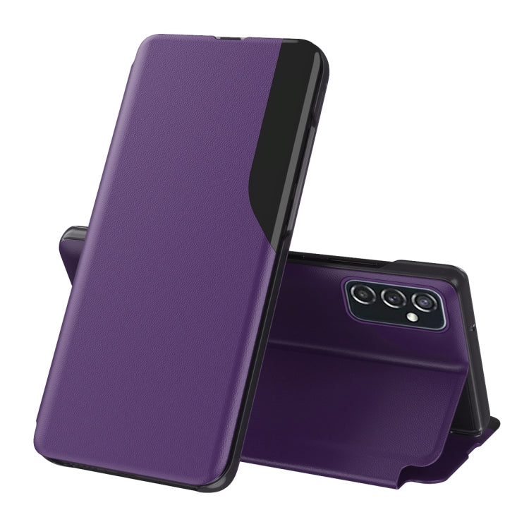 For Samsung Galaxy M23 5G Attraction Flip Holder Leather Phone Case