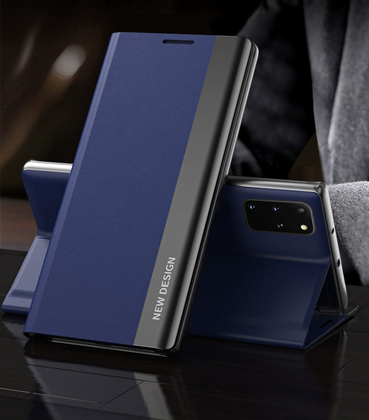 For Samsung Galaxy A13 4G Side Electroplated Adsorption Flip Leather Case