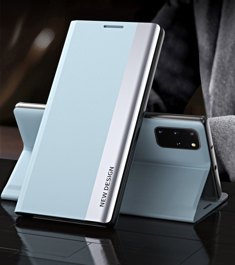 For Samsung Galaxy A13 4G Side Electroplated Adsorption Flip Leather Case