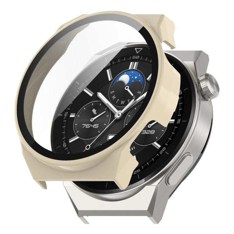 For Huawei GT3 Pro 46mm PC + Tempered Film All-in-one All-inclusive Watch Protective Case