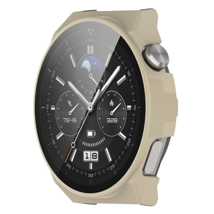 For Huawei GT3 Pro 46mm PC + Tempered Film All-in-one All-inclusive Watch Protective Case