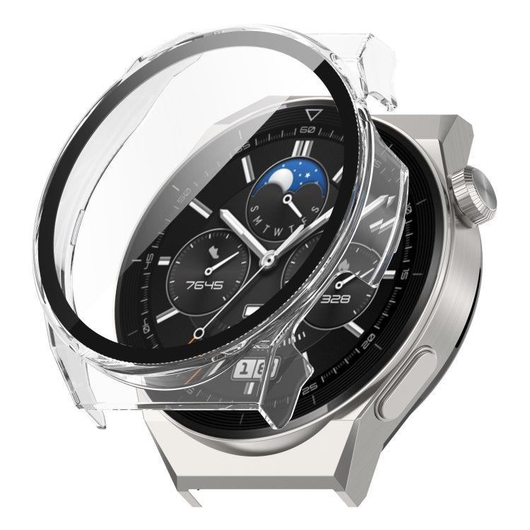 For Huawei GT3 Pro 46mm PC + Tempered Film All-in-one All-inclusive Watch Protective Case