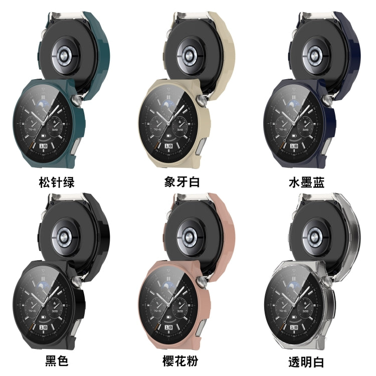 For Huawei GT3 Pro 46mm PC + Tempered Film All-in-one All-inclusive Watch Protective Case