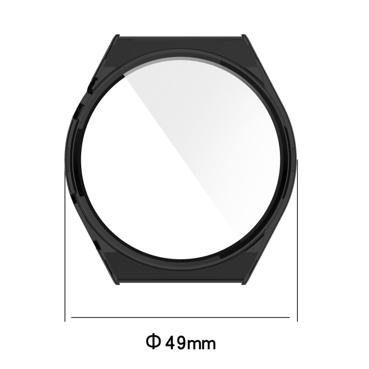 For Huawei GT3 Pro 46mm PC + Tempered Film All-in-one All-inclusive Watch Protective Case