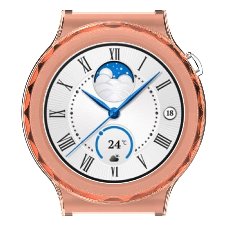 For Huawei GT 3 Pro 46mm TPU Transparent Hollow Watch Case