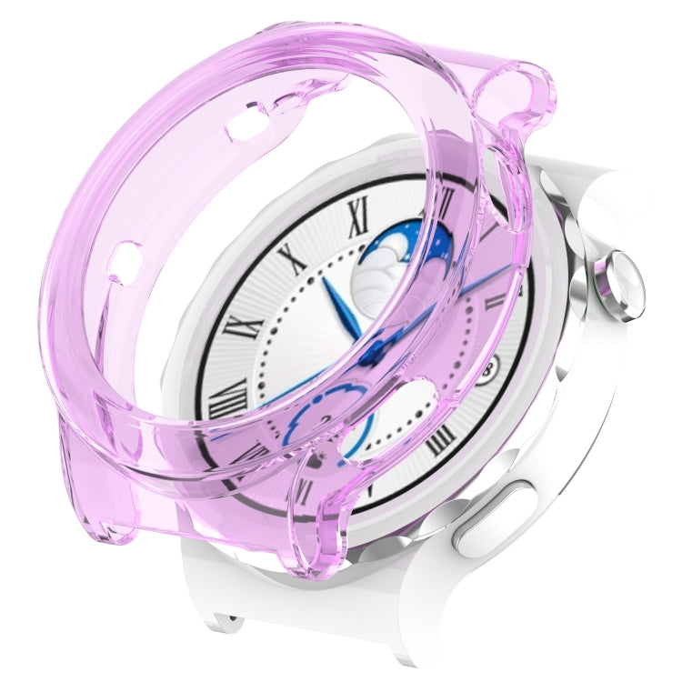 For Huawei GT 3 Pro 46mm TPU Transparent Hollow Watch Case