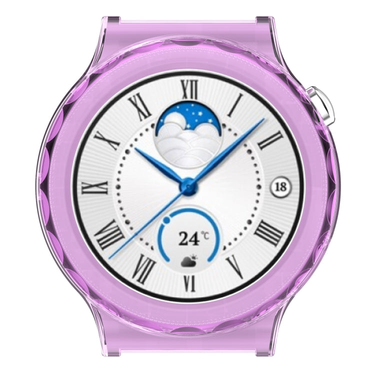 For Huawei GT 3 Pro 46mm TPU Transparent Hollow Watch Case