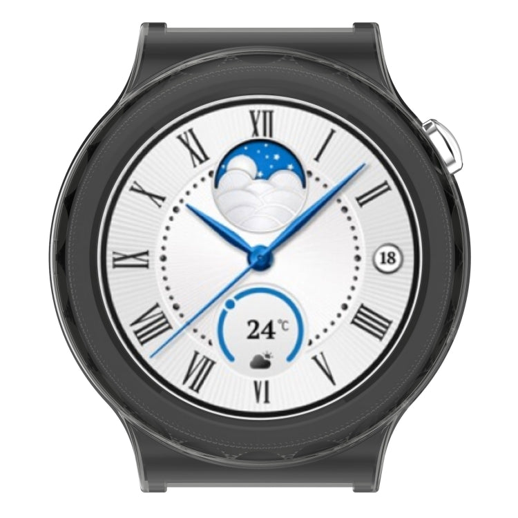 For Huawei GT 3 Pro 43mm TPU Transparent Hollow Watch Case