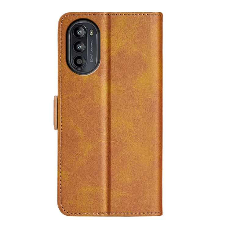 For Motorola Moto G52j 5G Dual-side Magnetic Buckle Flip Leather Phone Case