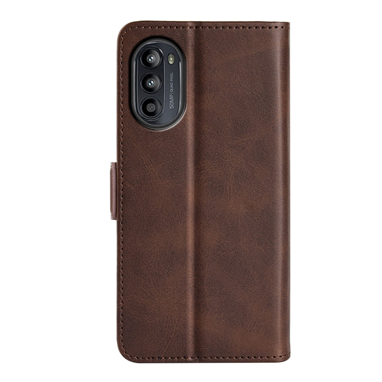 For Motorola Moto G52j 5G Dual-side Magnetic Buckle Flip Leather Phone Case