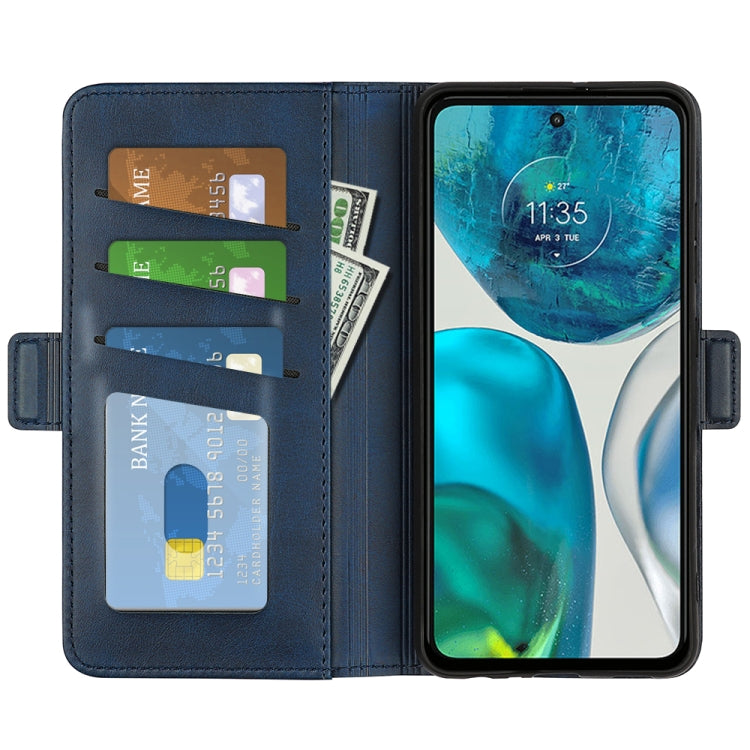 For Motorola Moto G52j 5G Dual-side Magnetic Buckle Flip Leather Phone Case