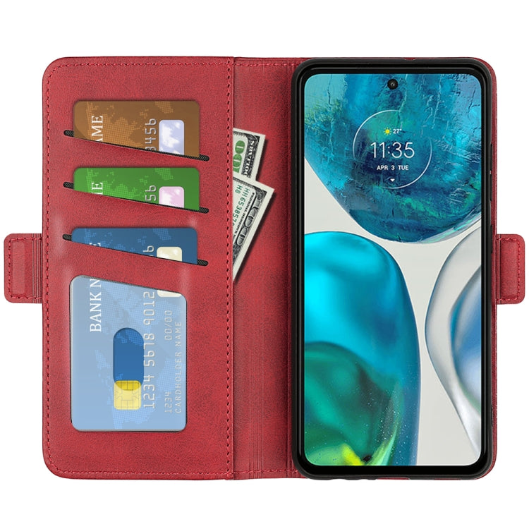 For Motorola Moto G52j 5G Dual-side Magnetic Buckle Flip Leather Phone Case