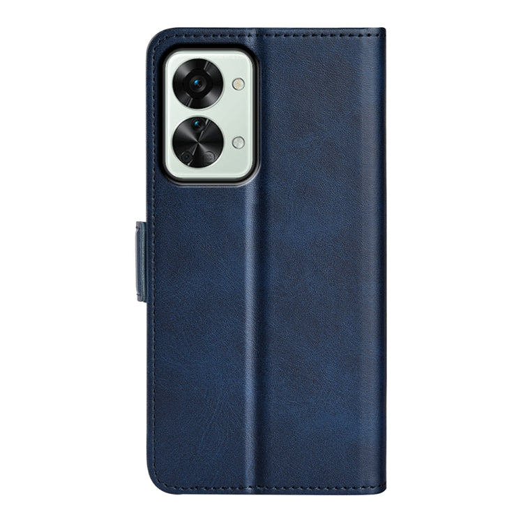For OnePlus Nord 2T 5G Dual-side Magnetic Buckle Flip Leather Phone Case