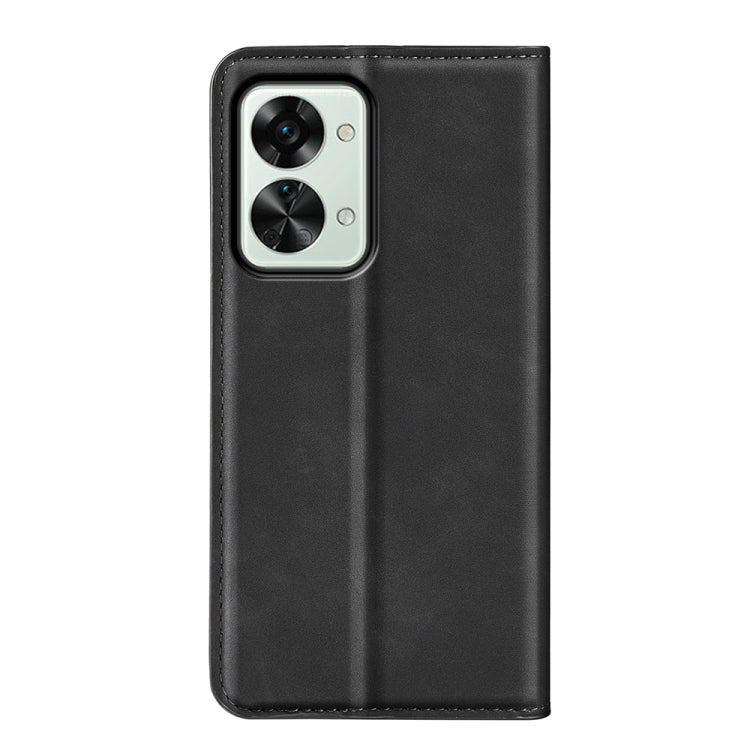 For OnePlus Nord 2T 5G Retro-skin Magnetic Suction Flip Leather Phone Case
