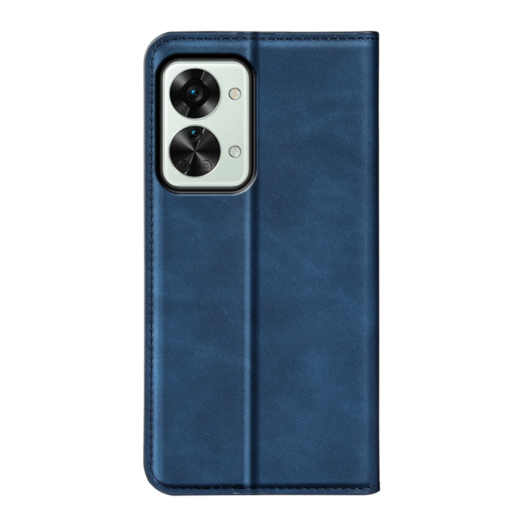 For OnePlus Nord 2T 5G Retro-skin Magnetic Suction Flip Leather Phone Case