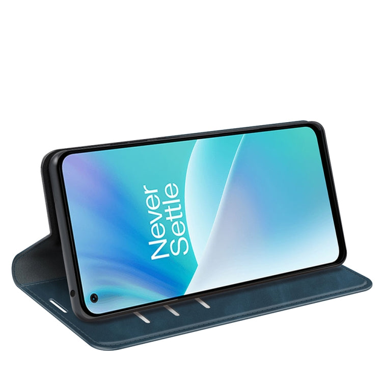 For OnePlus Nord 2T 5G Retro-skin Magnetic Suction Flip Leather Phone Case