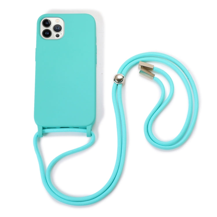 For iPhone 13 Pro Max Crossbody Lanyard Elastic Silicone Phone Case