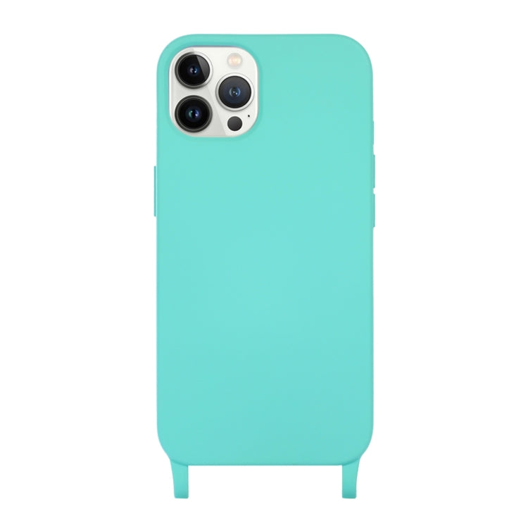 For iPhone 13 Pro Max Crossbody Lanyard Elastic Silicone Phone Case