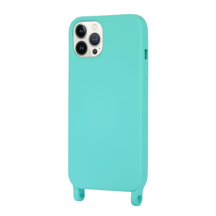 For iPhone 13 Pro Max Crossbody Lanyard Elastic Silicone Phone Case
