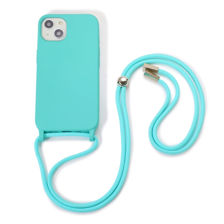 For iPhone 13 mini Crossbody Lanyard Elastic Silicone Phone Case