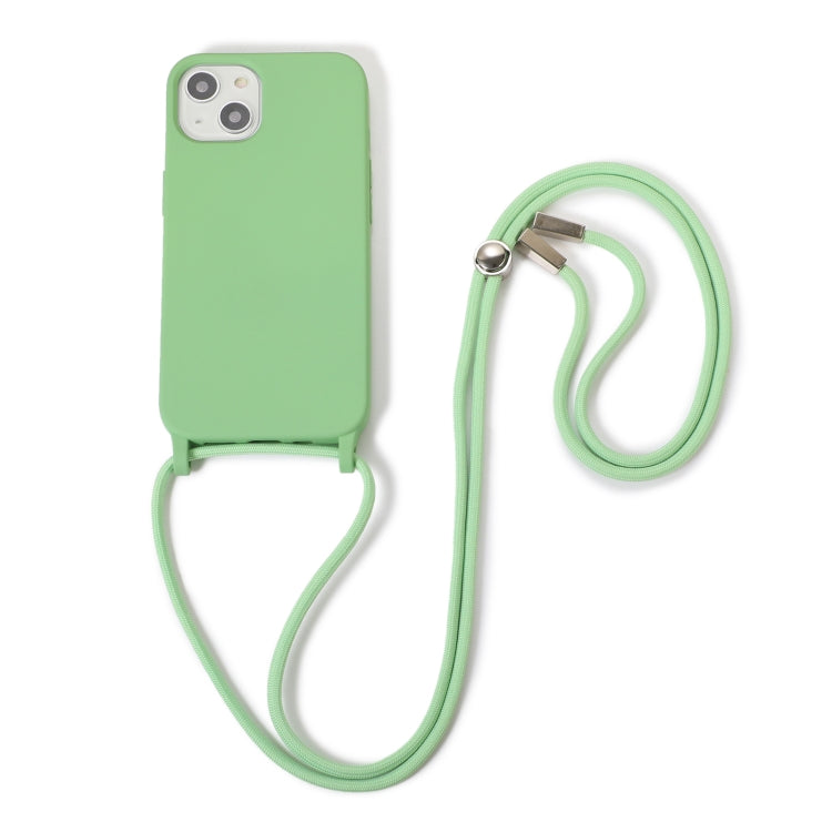 For iPhone 13 mini Crossbody Lanyard Elastic Silicone Phone Case