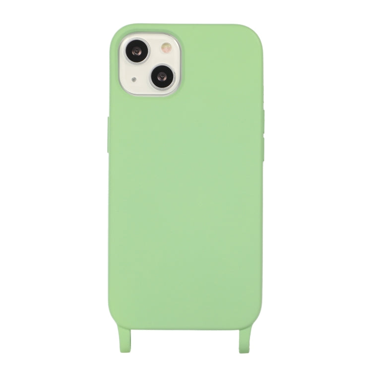 For iPhone 13 mini Crossbody Lanyard Elastic Silicone Phone Case