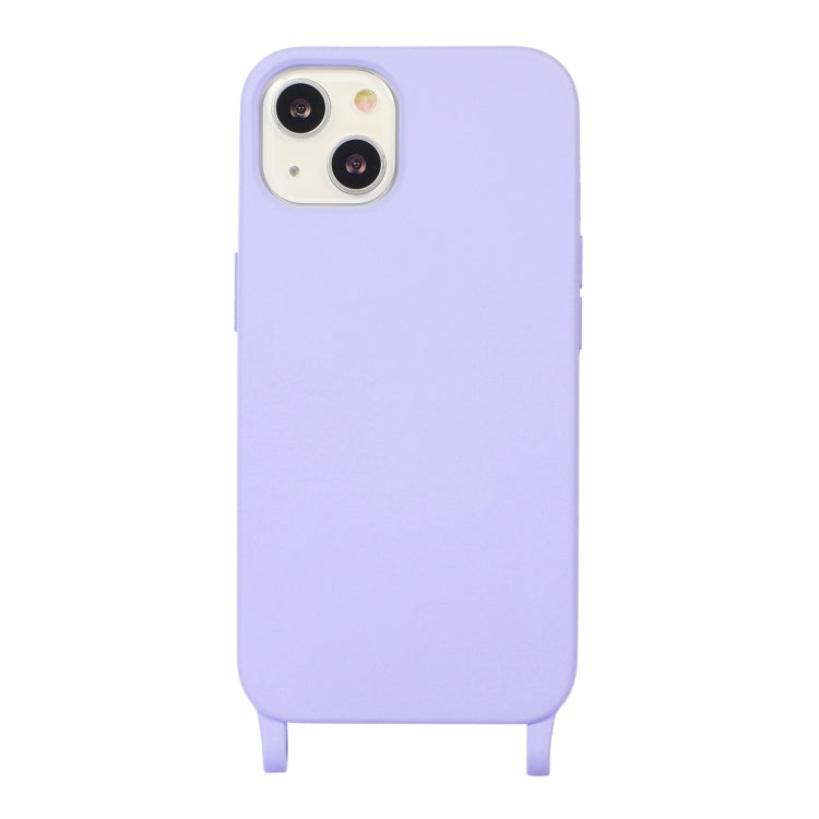 For iPhone 12 / 12 Pro Crossbody Lanyard Elastic Silicone Phone Case