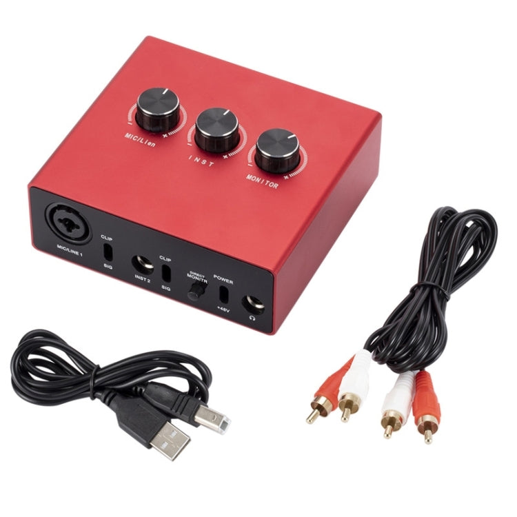 2x2 USB Recording Audio Sound Card