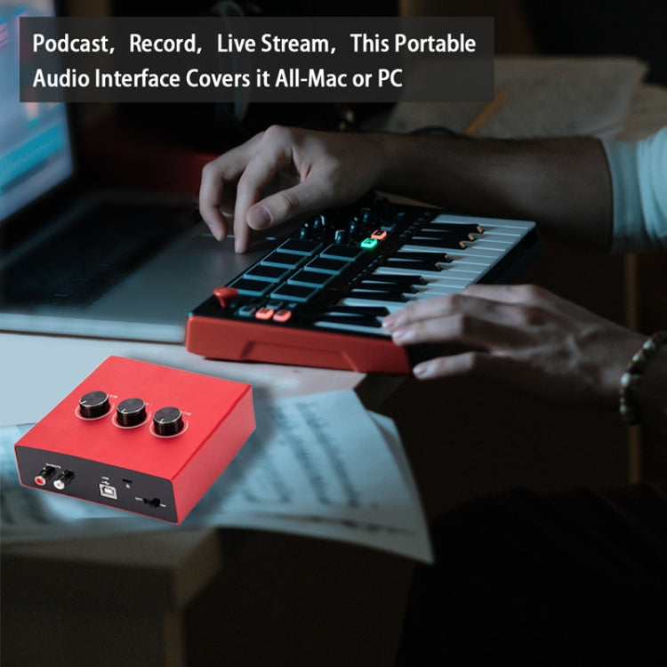 2x2 USB Recording Audio Sound Card