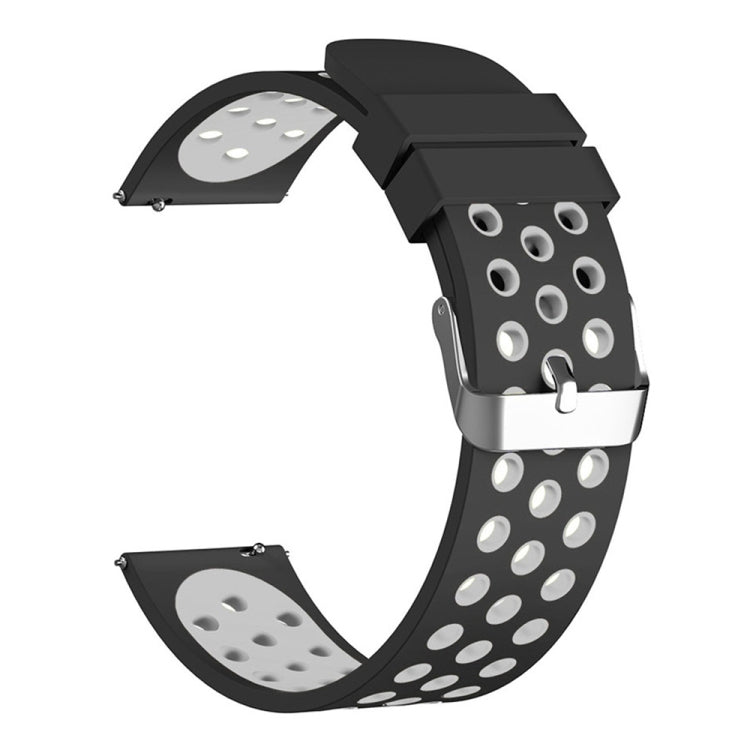 For Fossil Gen 5 Carlyle /Julianna /Garrett /Carlyle HR Dual Color Silicone Watch Band