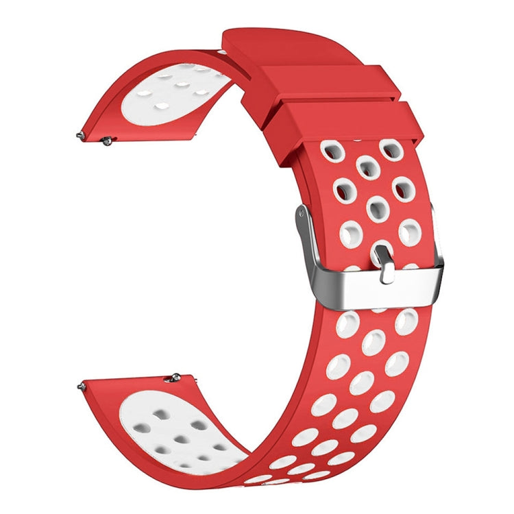 For Fossil Gen 5 Carlyle /Julianna /Garrett /Carlyle HR Dual Color Silicone Watch Band