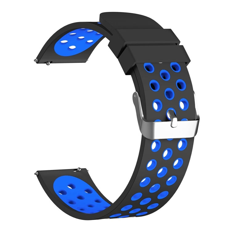 For Fossil Gen 5 Carlyle /Julianna /Garrett /Carlyle HR Dual Color Silicone Watch Band