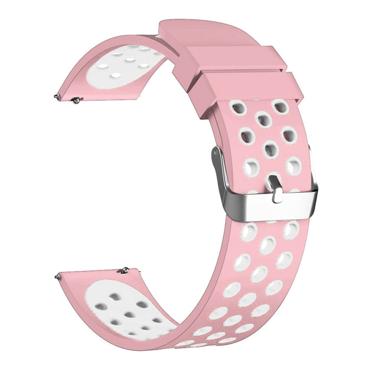 For Fossil Gen 5 Carlyle /Julianna /Garrett /Carlyle HR Dual Color Silicone Watch Band
