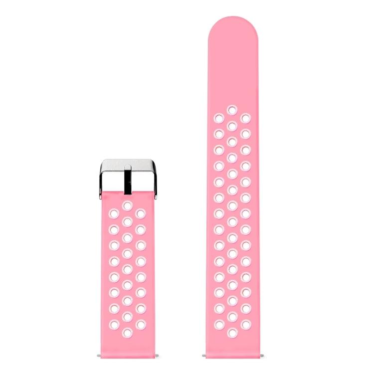 For Fossil Gen 5 Carlyle /Julianna /Garrett /Carlyle HR Dual Color Silicone Watch Band