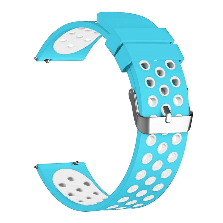 For Fossil Gen 5 Carlyle /Julianna /Garrett /Carlyle HR Dual Color Silicone Watch Band