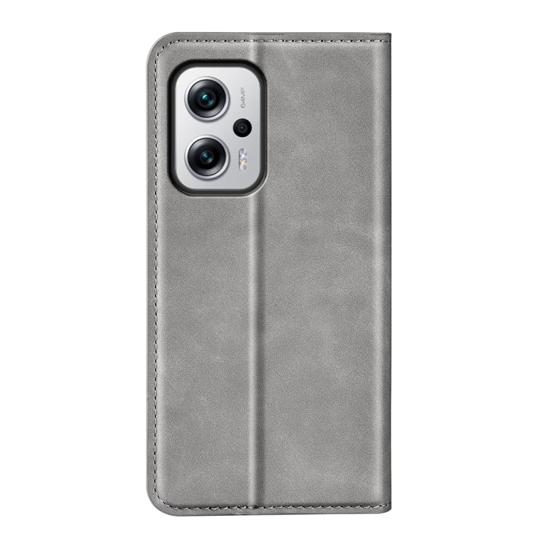 For Xiaomi Redmi Note 11T Pro / Note 11T Pro+ Retro-skin  Magnetic Suction Leather Phone Case