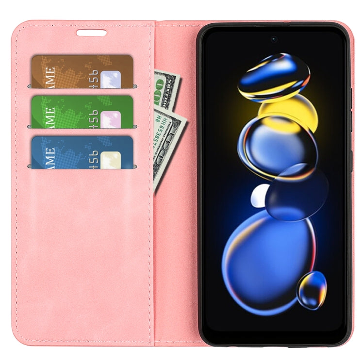 For Xiaomi Redmi Note 11T Pro / Note 11T Pro+ Retro-skin  Magnetic Suction Leather Phone Case