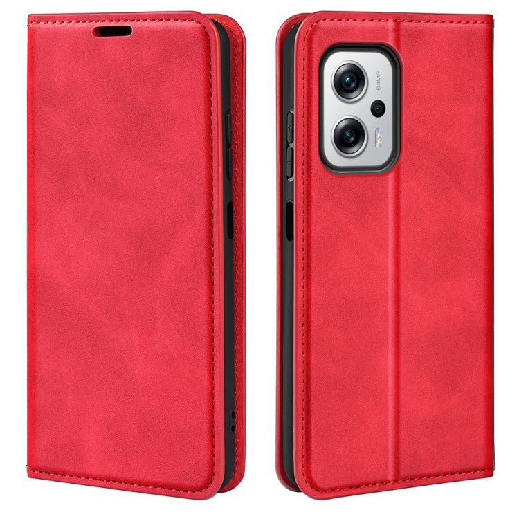 For Xiaomi Redmi Note 11T Pro / Note 11T Pro+ Retro-skin  Magnetic Suction Leather Phone Case