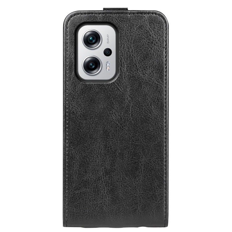 For Xiaomi Redmi Note 11T Pro / Note 11T Pro+ R64 Texture Vertical Flip Leather Phone Case