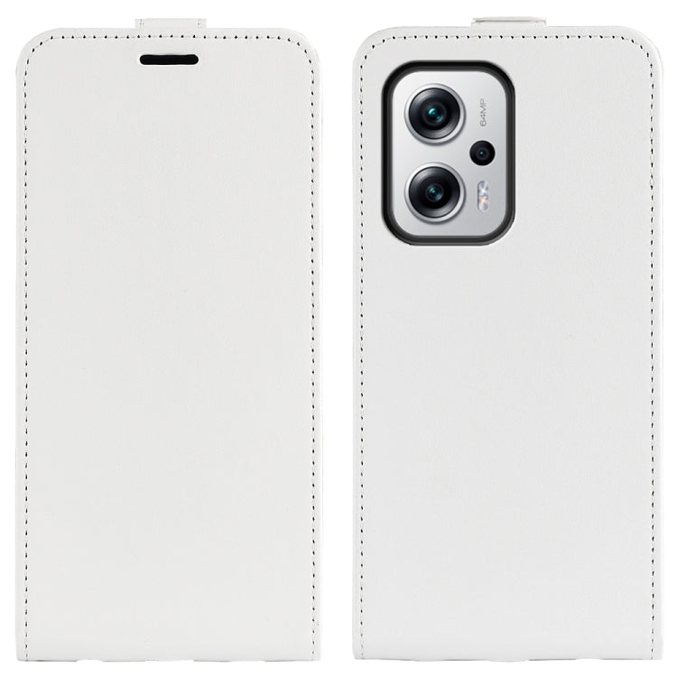 For Xiaomi Redmi Note 11T Pro / Note 11T Pro+ R64 Texture Vertical Flip Leather Phone Case