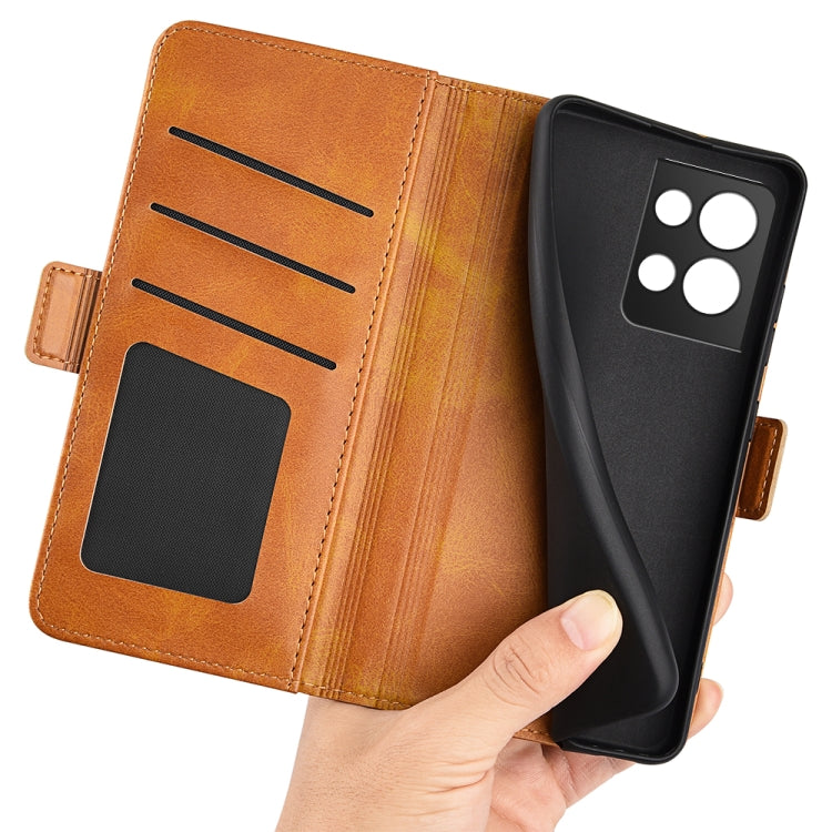 For OPPO Reno8 Pro Dual-side Magnetic Buckle Horizontal Flip Leather Phone Case