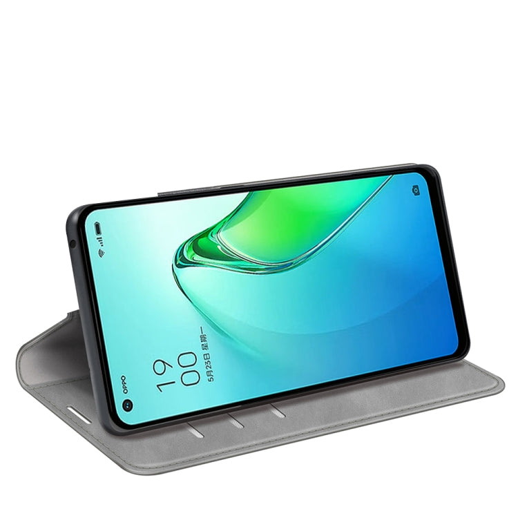 For OPPO Reno8 Pro Retro-skin  Magnetic Suction Leather Phone Case