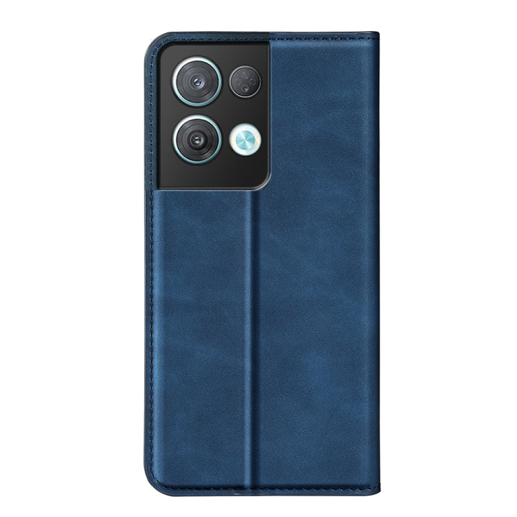 For OPPO Reno8 Pro Retro-skin  Magnetic Suction Leather Phone Case