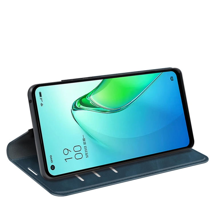 For OPPO Reno8 Pro Retro-skin  Magnetic Suction Leather Phone Case