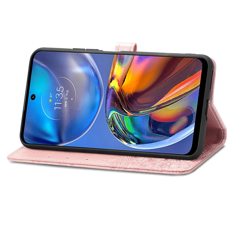 For Motorola Moto E32 Mandala Flower Embossed Horizontal Flip Leather Phone Case