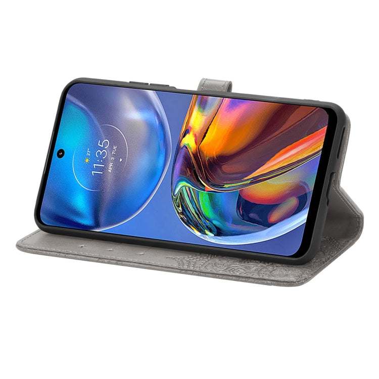 For Motorola Moto E32 Mandala Flower Embossed Horizontal Flip Leather Phone Case