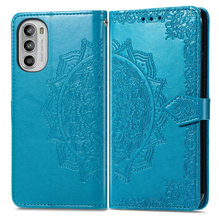 For OPPO Realme C35 Mandala Flower Embossed Horizontal Flip Leather Phone Case