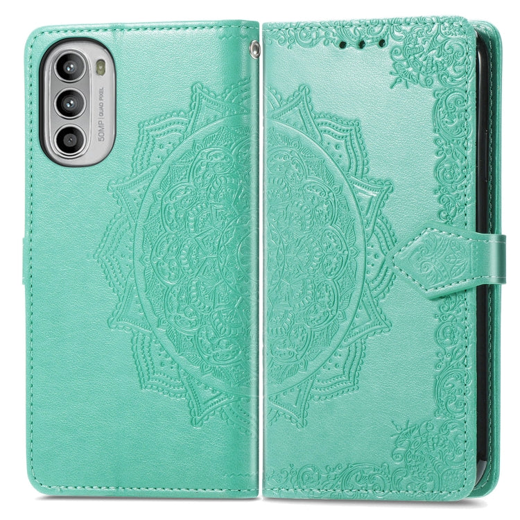 For OPPO Realme C35 Mandala Flower Embossed Horizontal Flip Leather Phone Case